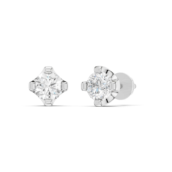4-Prong Round Studs