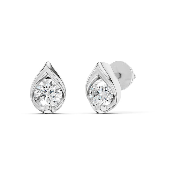 Round-Cut Dewdrop Studs