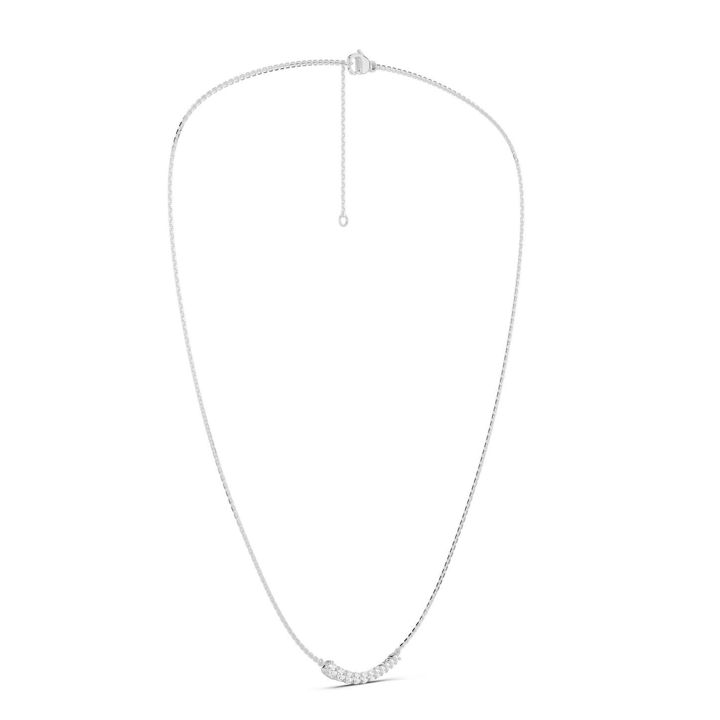 Graduated Curved Bar Necklace