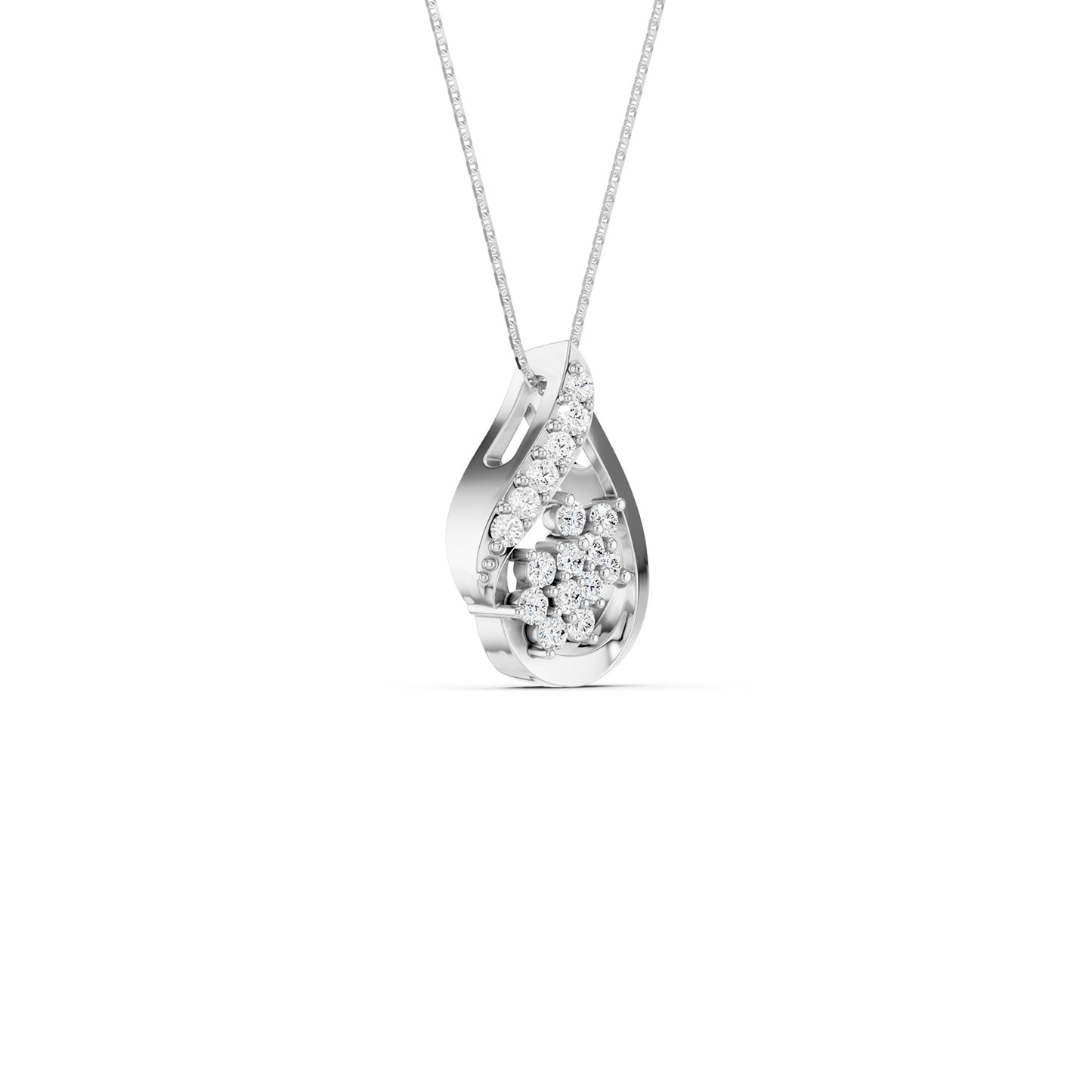 Teardrop Dual Bloom Pendant