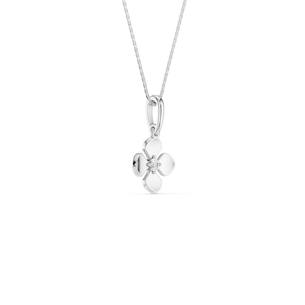 La Fleur 4-Petal Solitaire Pendant