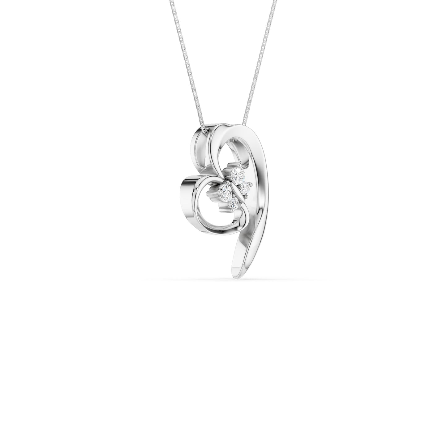 Fluttering Heart Pendant