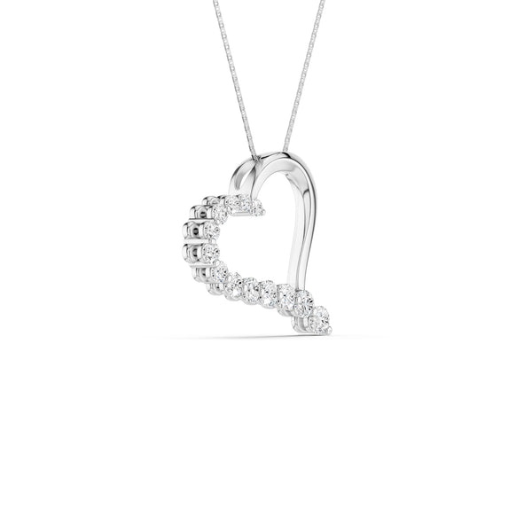 Graduated Heart Pendant
