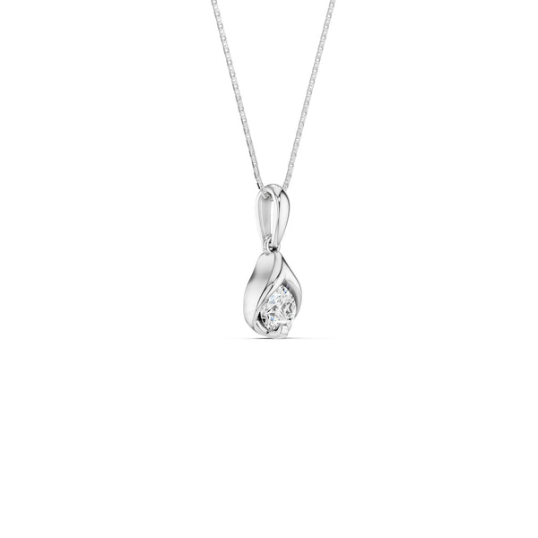 Round-Cut Dewdrop Pendant