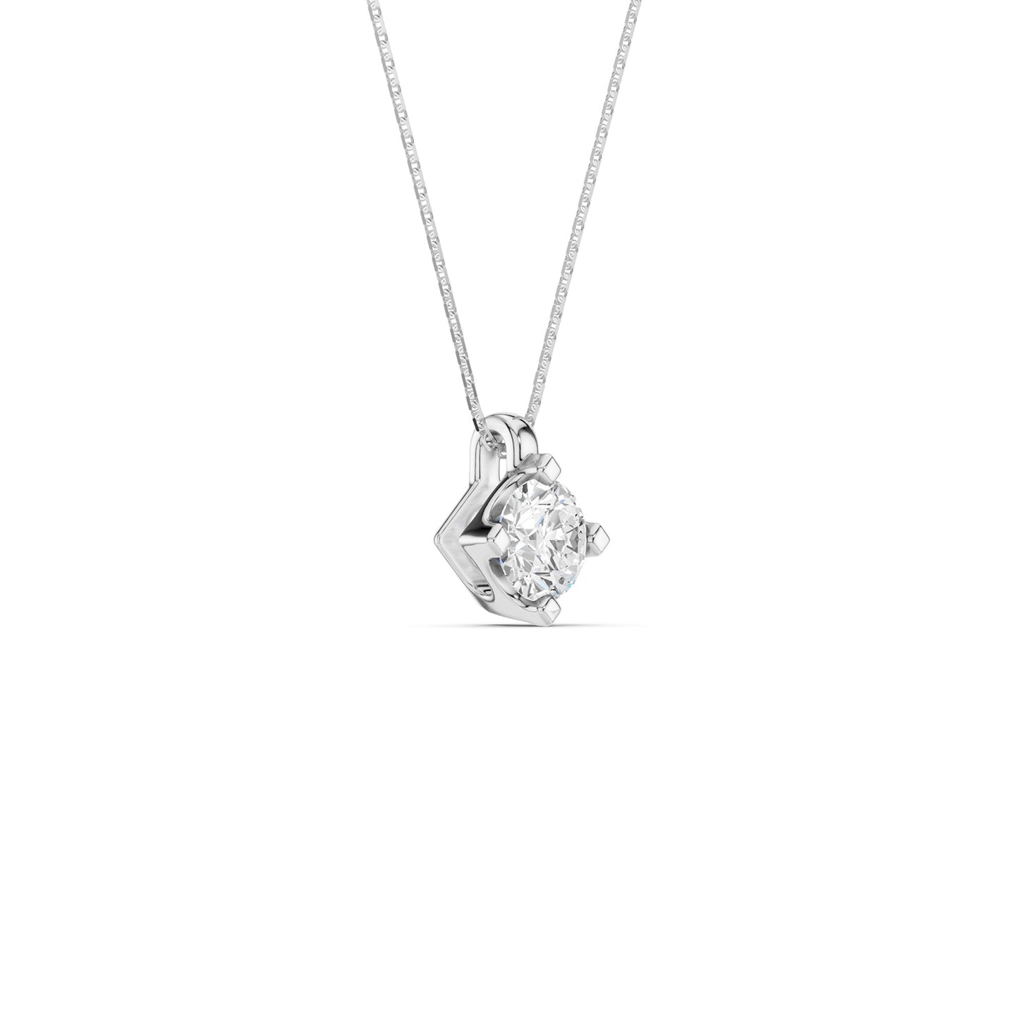Faceted Round-Cut Pendant