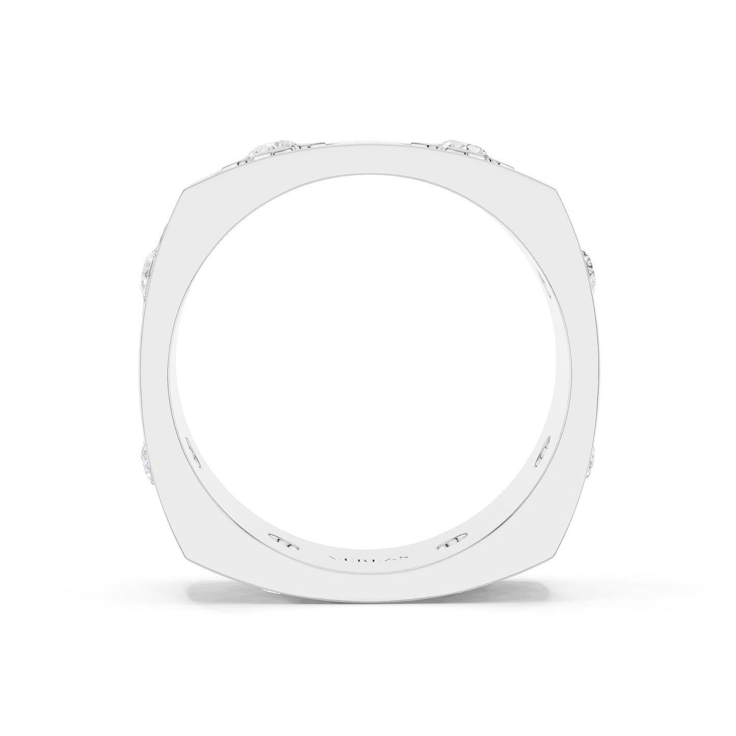 La Fleur 8 Round-Cut 6.10mm Square Band