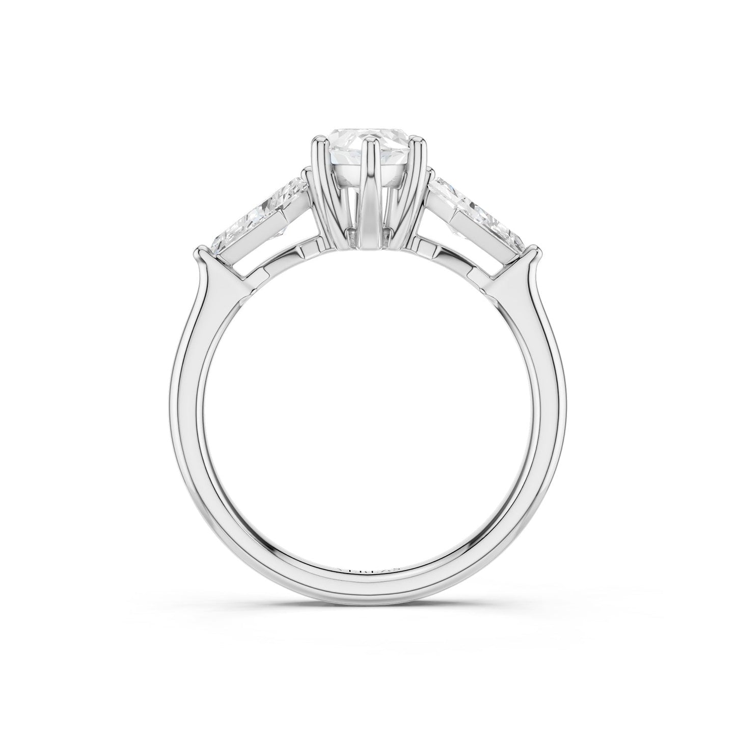 Marquise-Cut Kite Trinity Ring