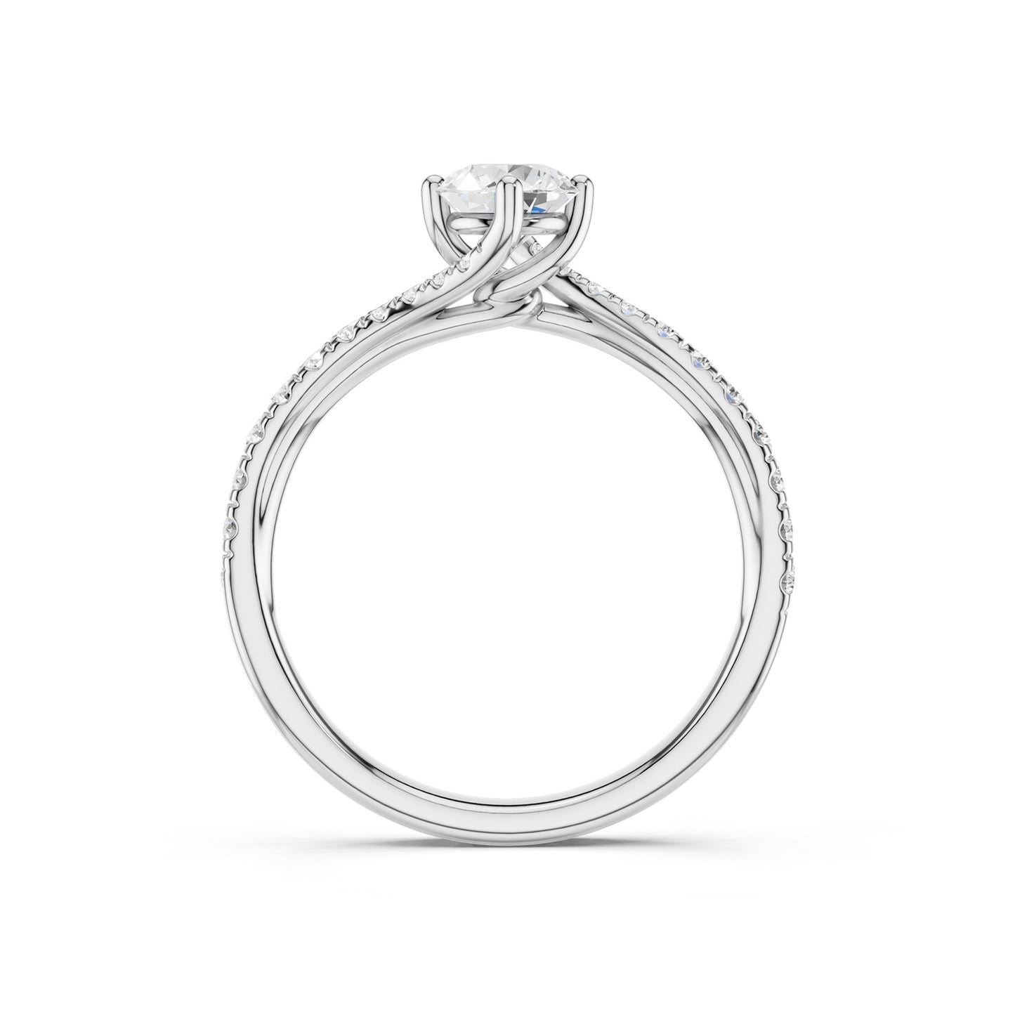 The Pavé Twist Solitaire