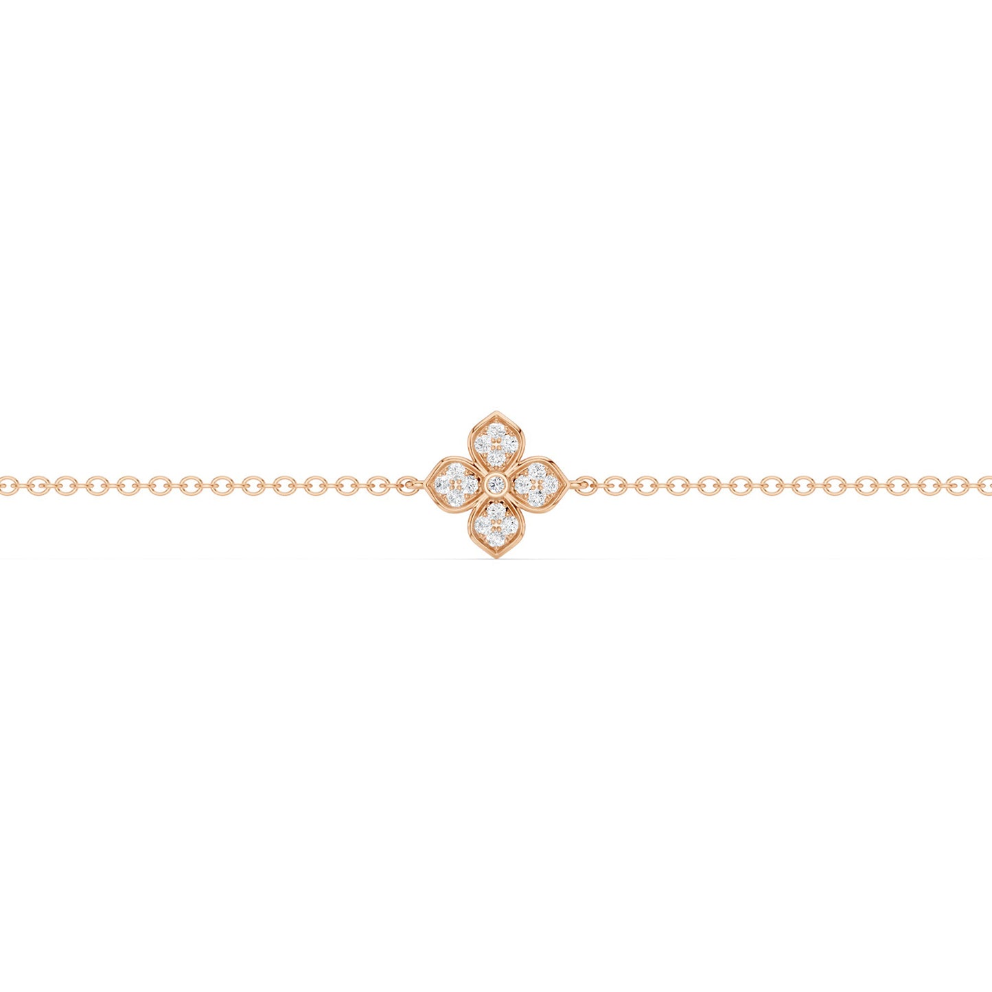 La Fleur Diamond Stationed Radiant Bracelet