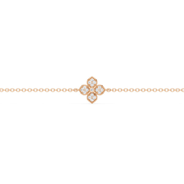 La Fleur Diamond Stationed Radiant Bracelet