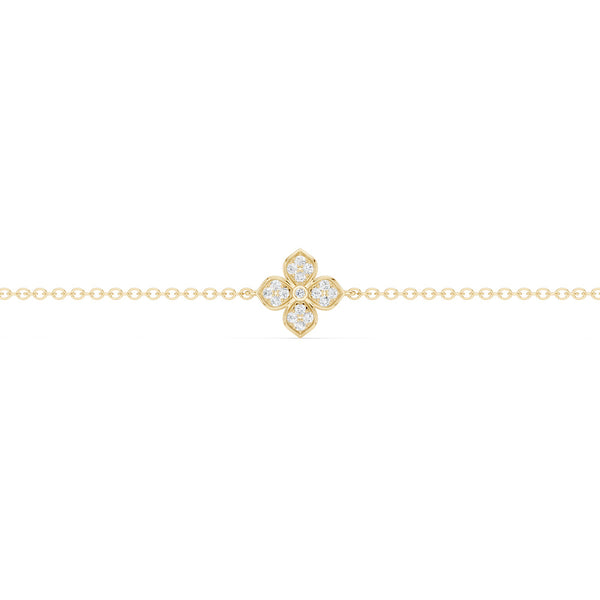 La Fleur Diamond Stationed Radiant Bracelet