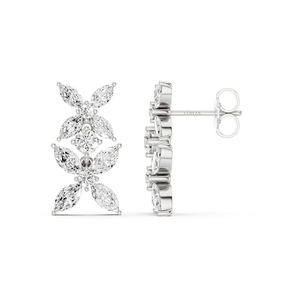 Alyssa Marquise Drop Diamond Earrings