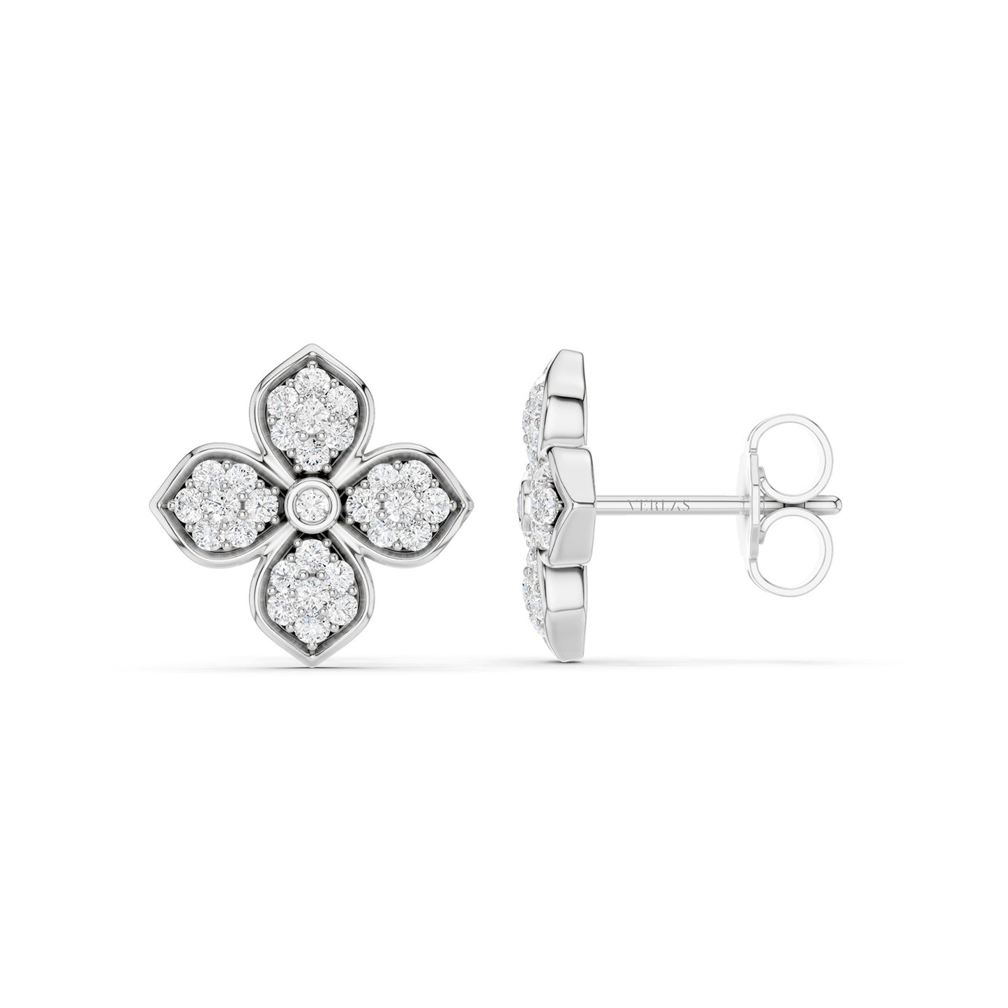 La Fleur Radiant Diamond Studs