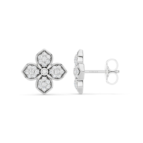 La Fleur Radiant Diamond Studs
