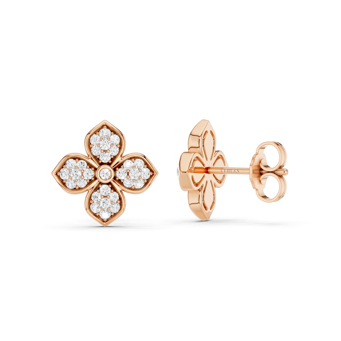 La Fleur Radiant Diamond Studs