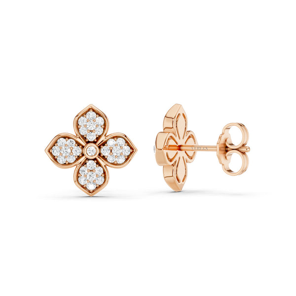 La Fleur Radiant Diamond Studs