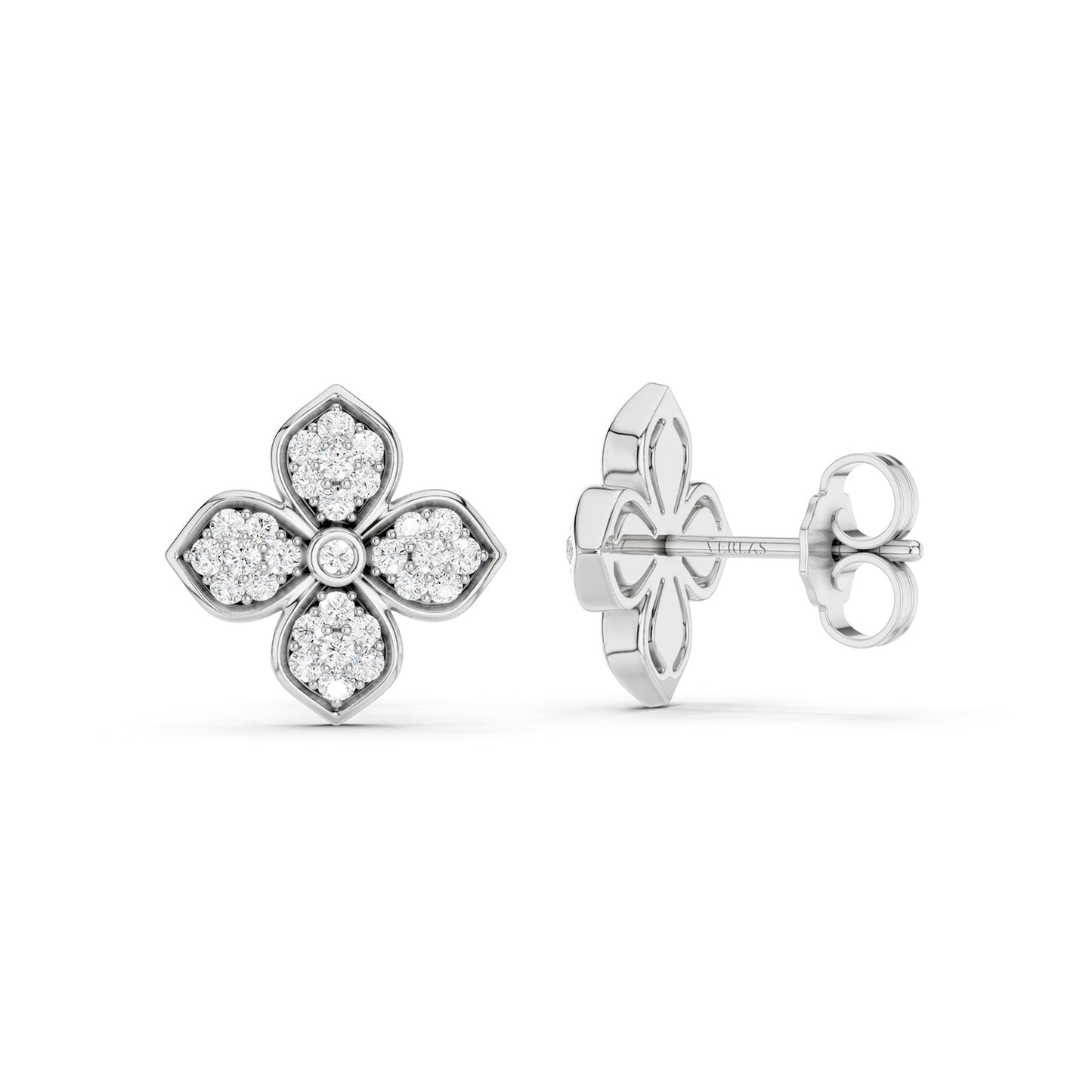 La Fleur Radiant Diamond Studs