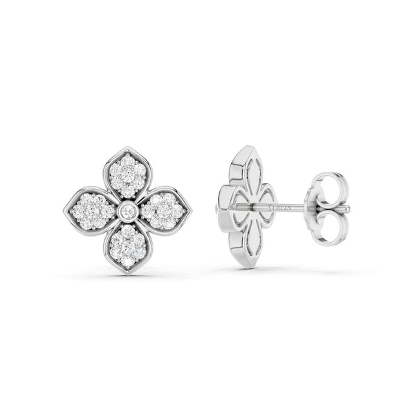 La Fleur Radiant Diamond Studs