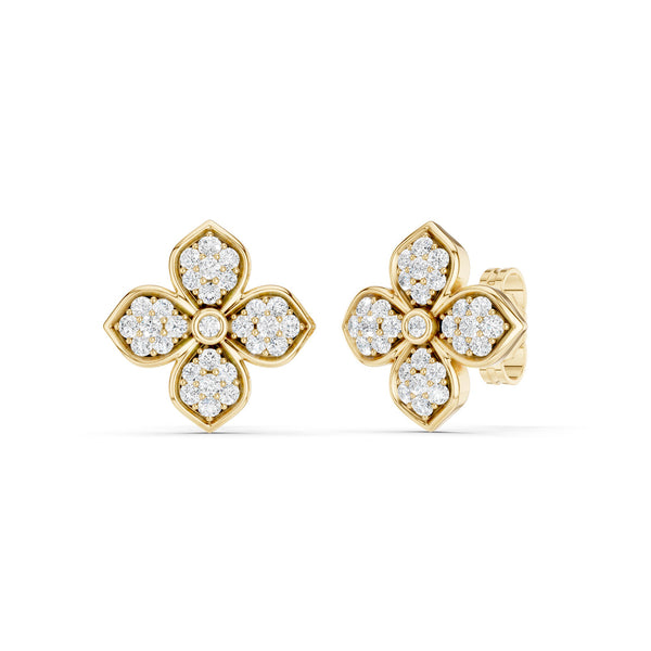 La Fleur Radiant Diamond Studs