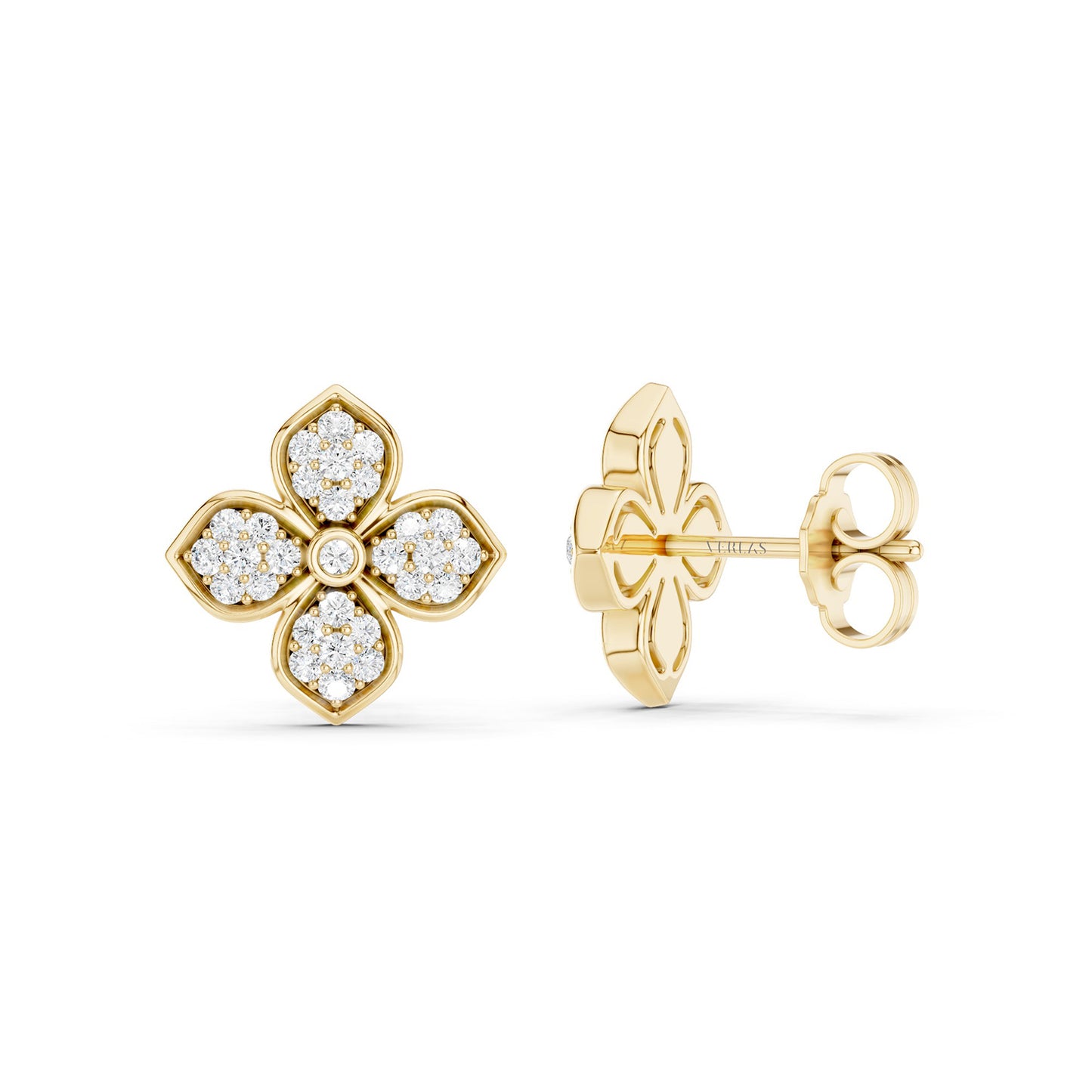 La Fleur Radiant Diamond Studs