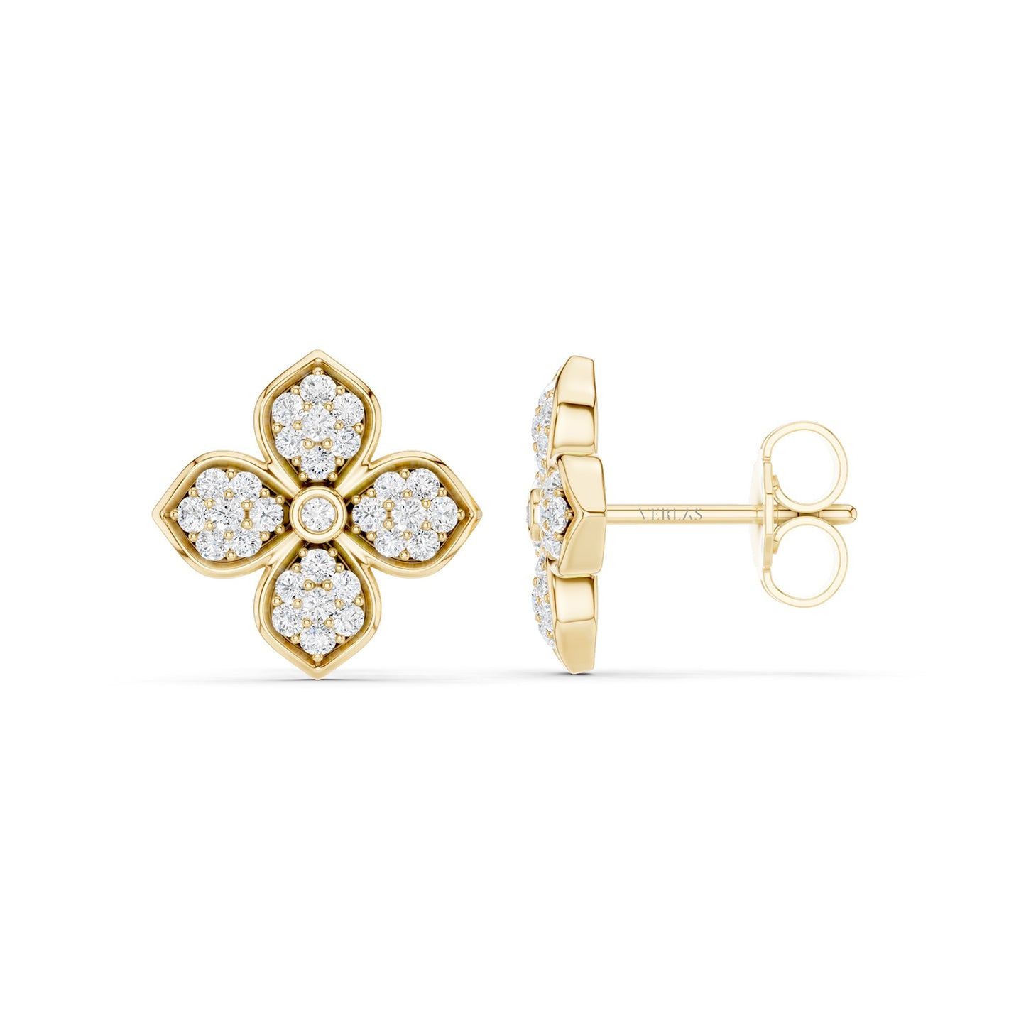 La Fleur Radiant Diamond Studs