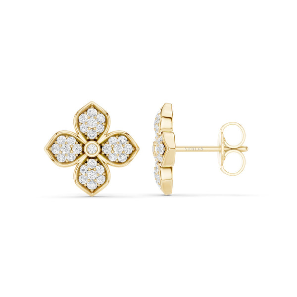 La Fleur Radiant Diamond Studs