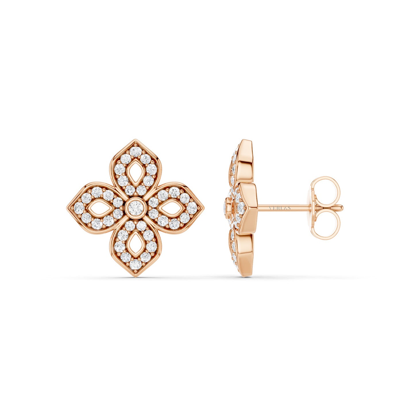 La Fleur Silhouette Diamond Studs