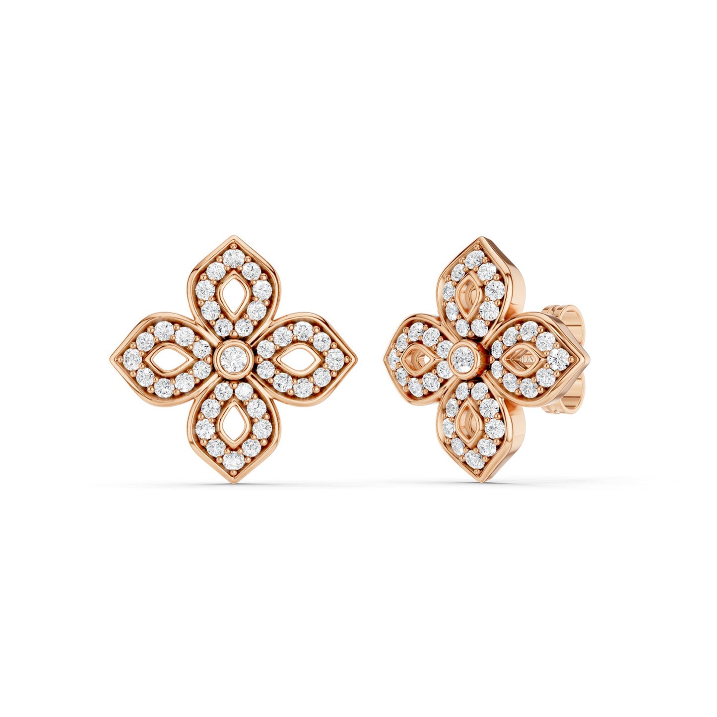 La Fleur Silhouette Diamond Studs