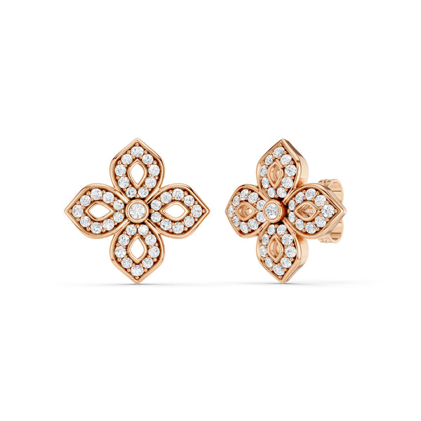 La Fleur Silhouette Diamond Studs