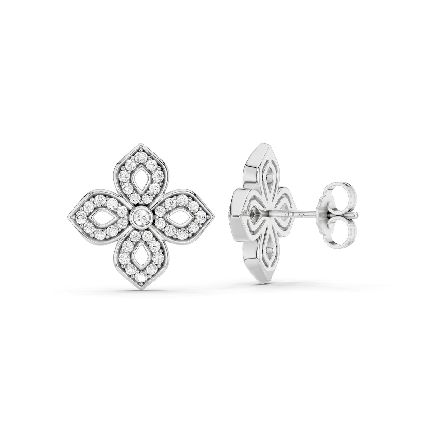 La Fleur Silhouette Diamond Studs