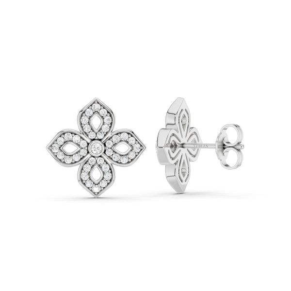 La Fleur Silhouette Diamond Studs