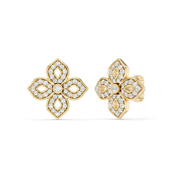 La Fleur Silhouette Diamond Studs