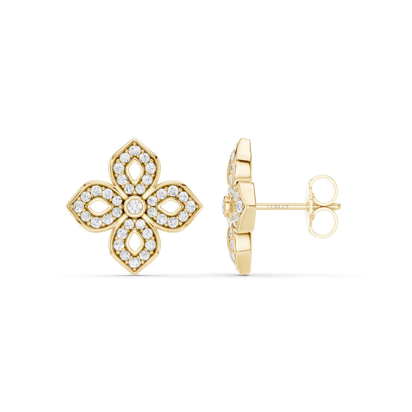 La Fleur Silhouette Diamond Studs
