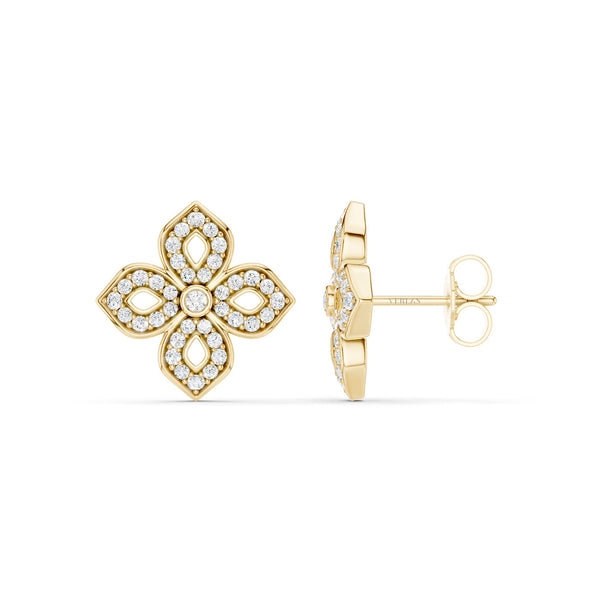 La Fleur Silhouette Diamond Studs