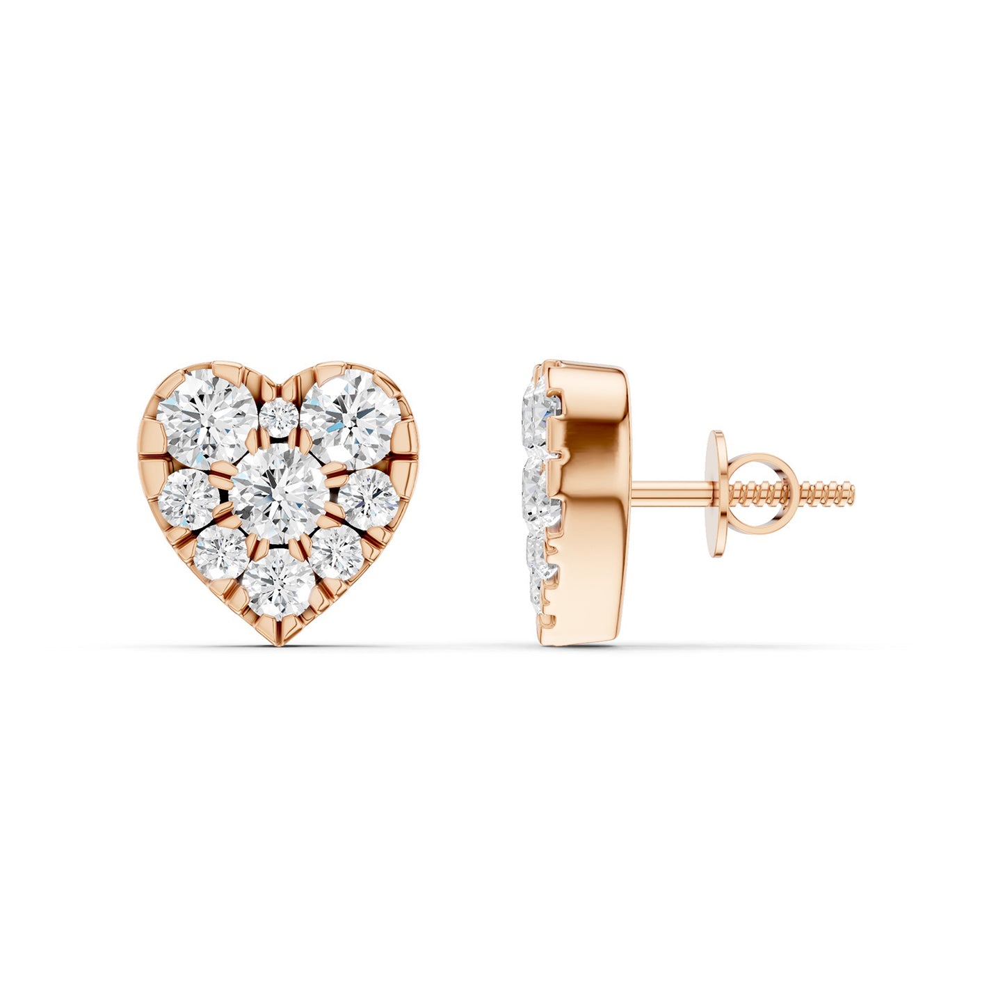 Radiant Heart Studs