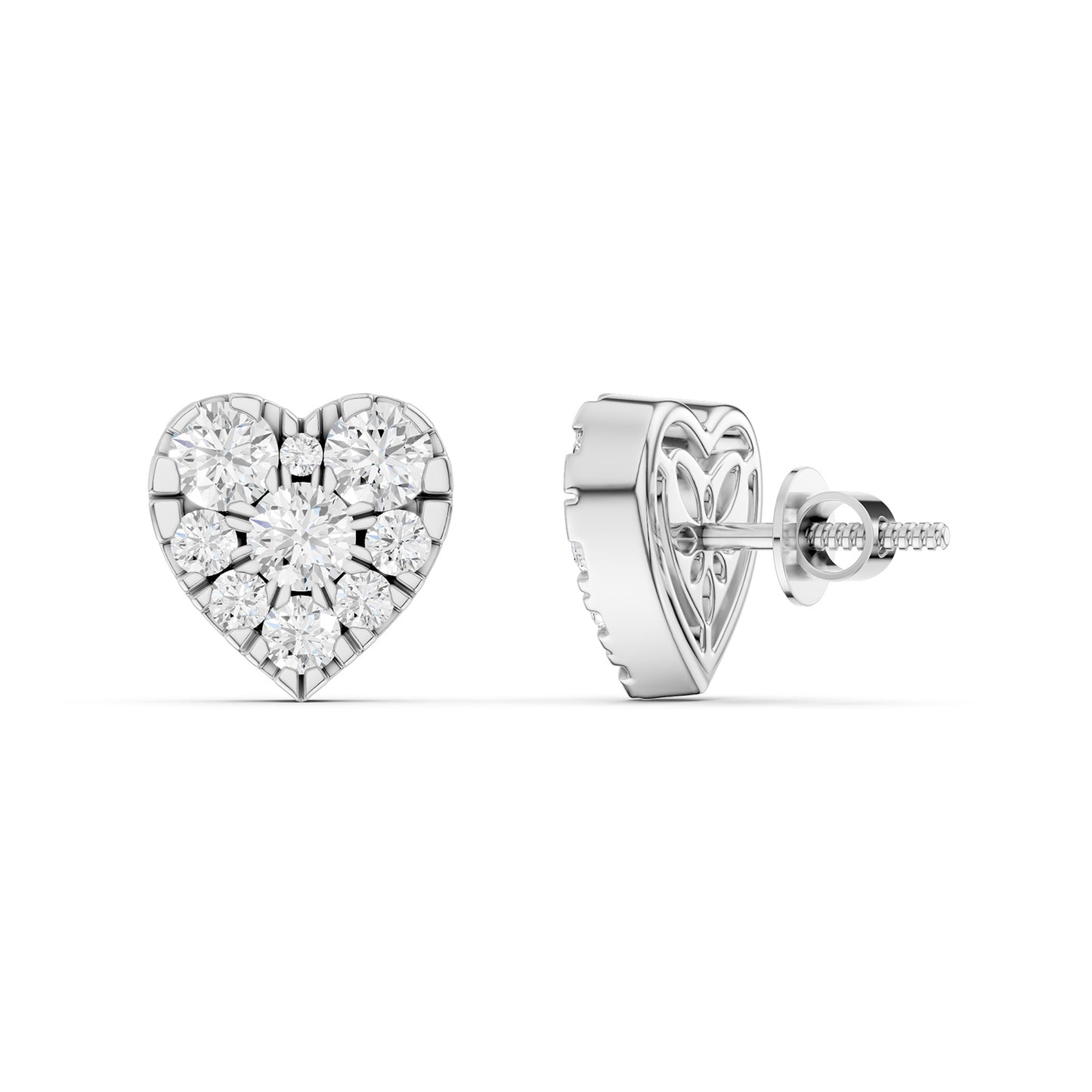 Radiant Heart Studs