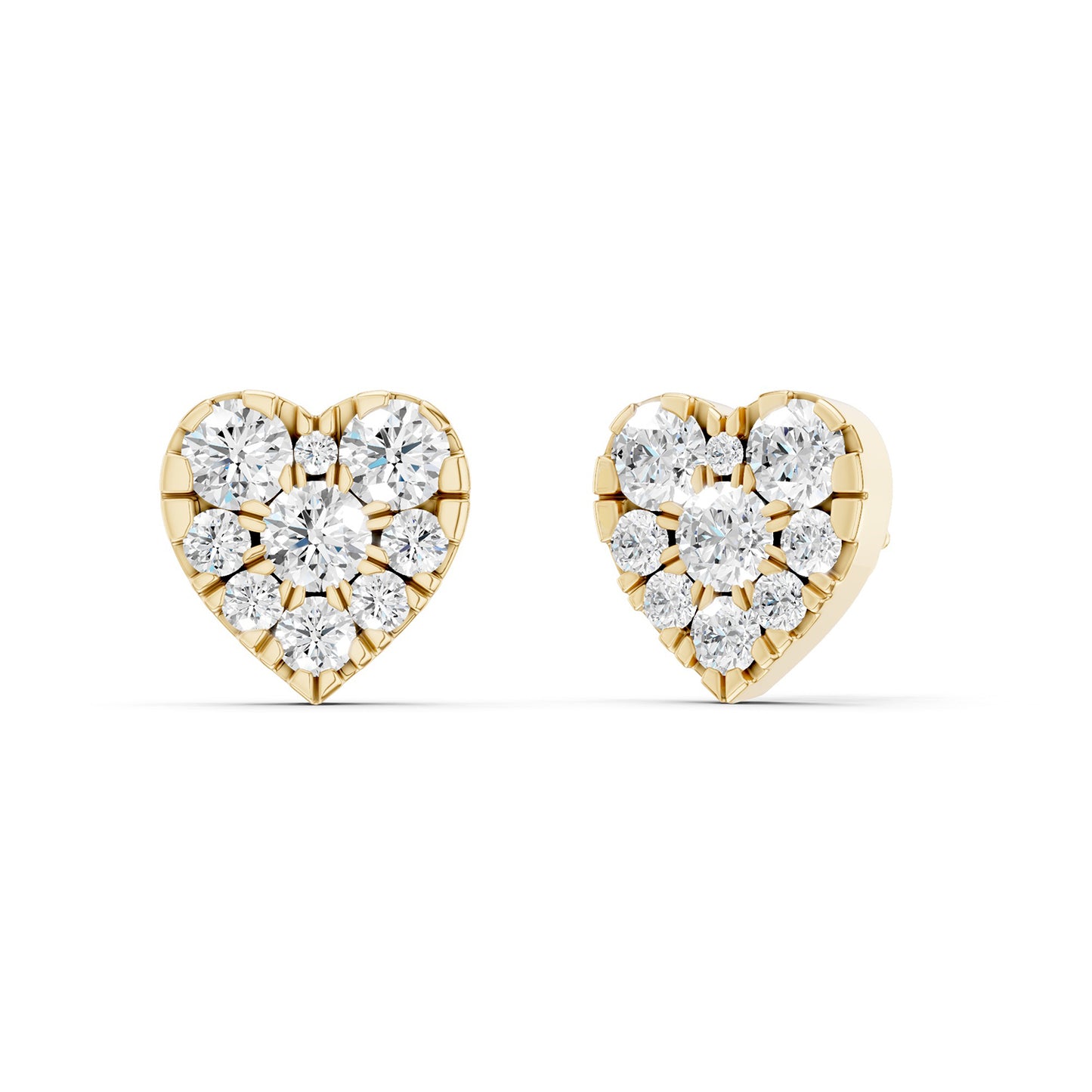Radiant Heart Studs