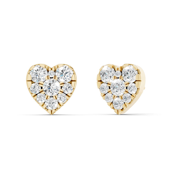 Radiant Heart Studs