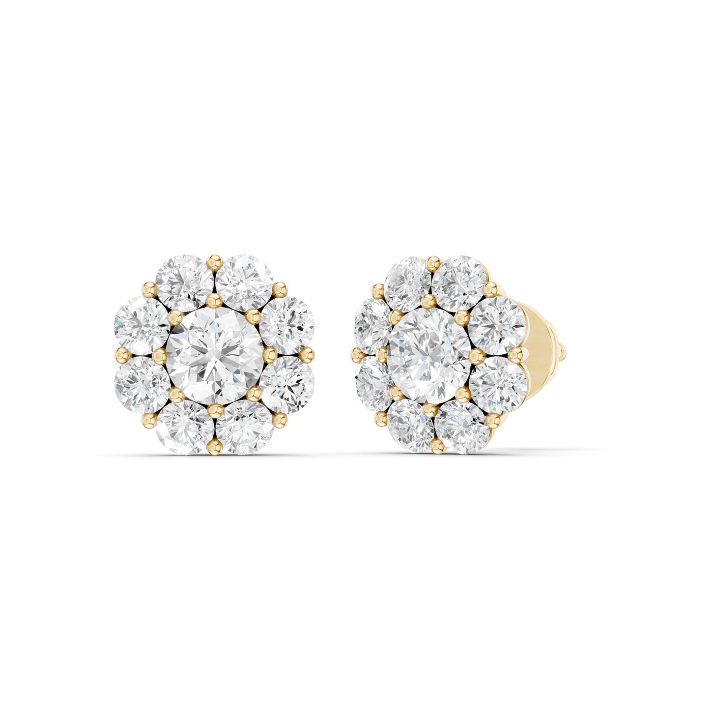 Floral Cluster Baske Studs