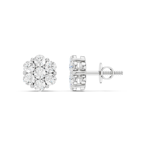 Floral Cluster Studs Small