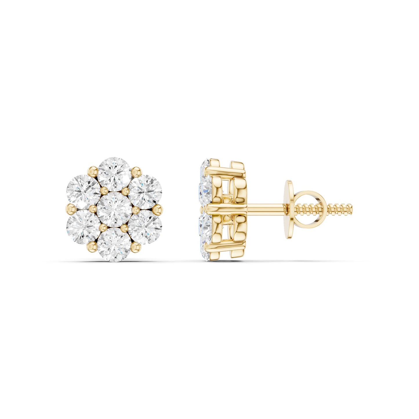 Floral Cluster Studs Small