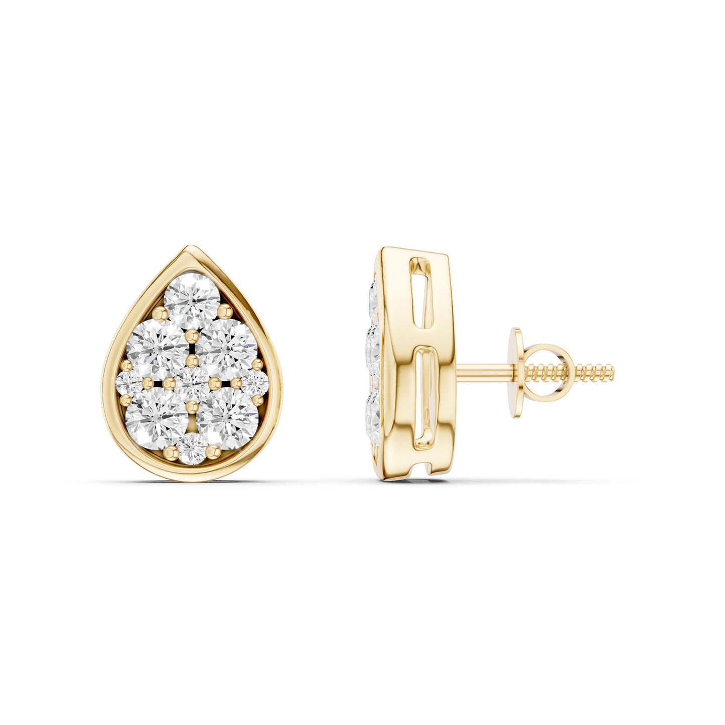 Dewdrop Cluster Studs
