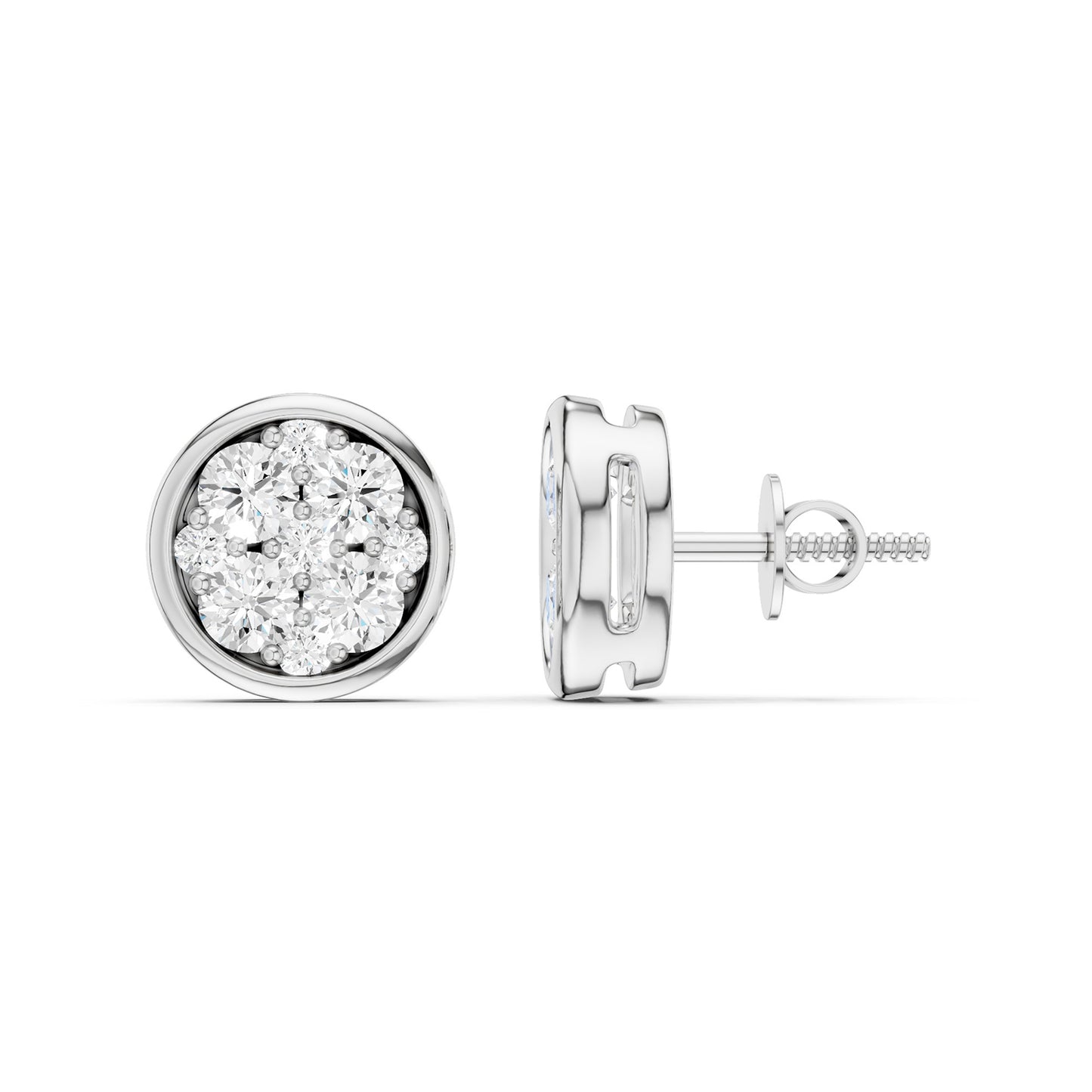 Round-Shaped Cluster Studs