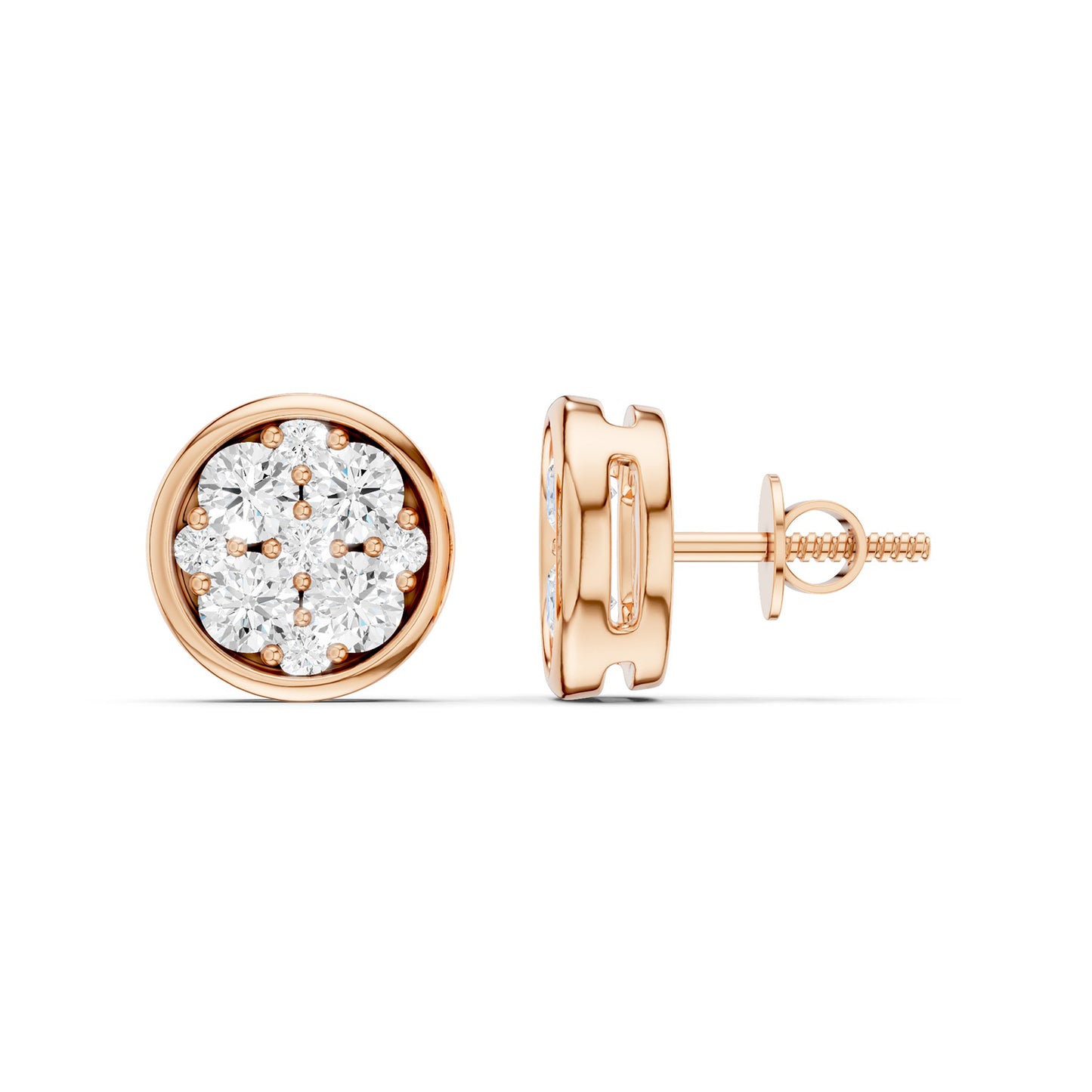 Round-Shaped Cluster Studs