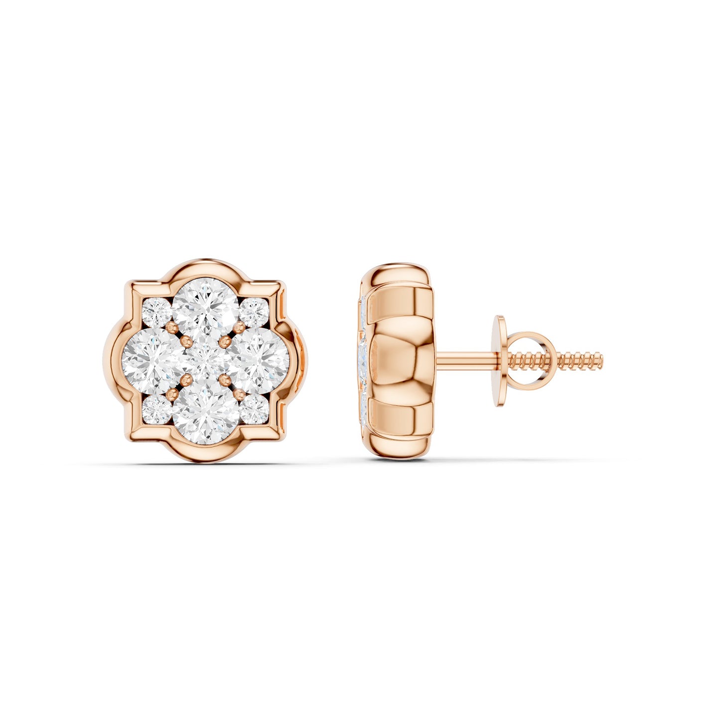 Floral Cluster Studs Medium