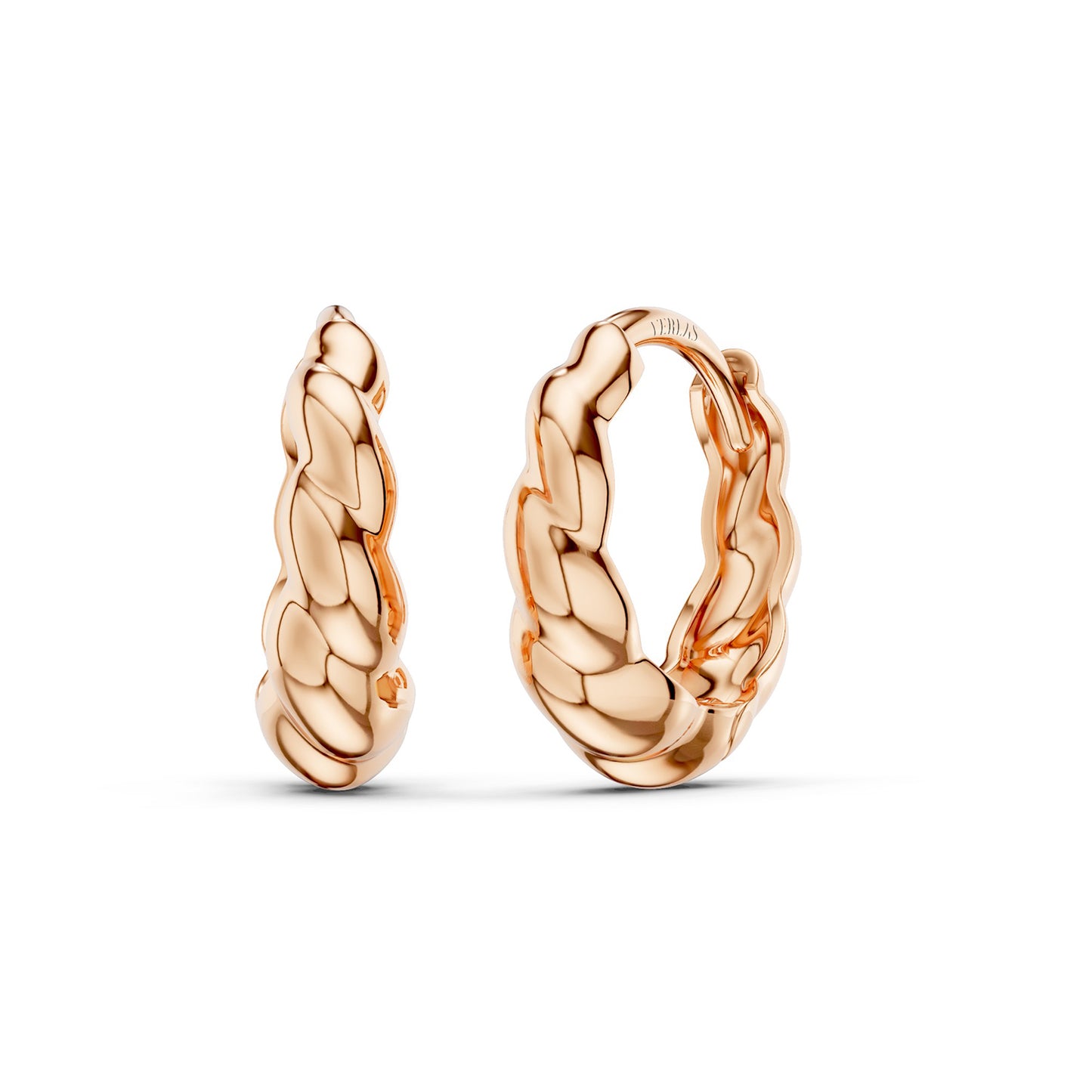 Twisted Rope Huggie Hoops