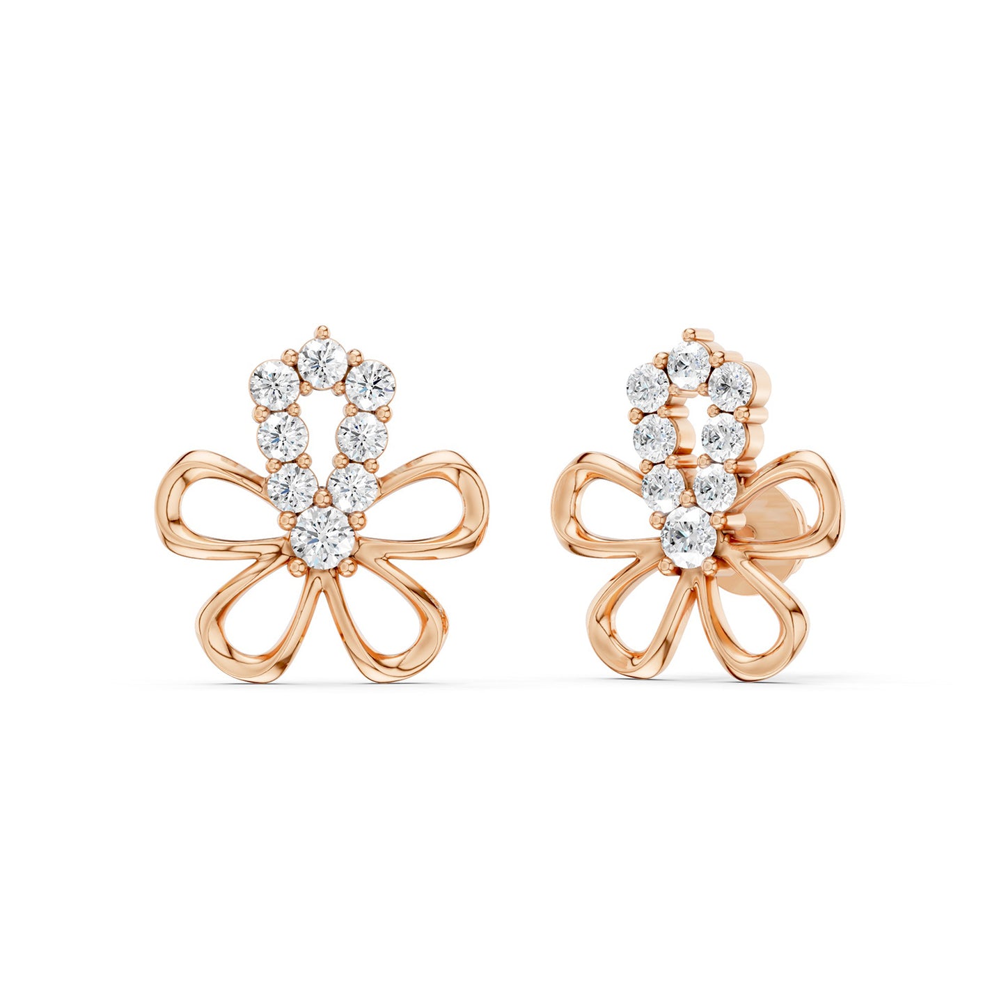 Floral Silhouette Studs