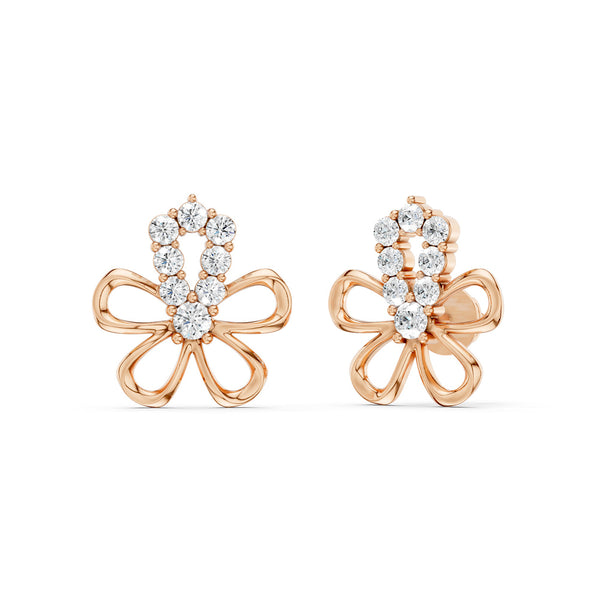 Floral Silhouette Studs