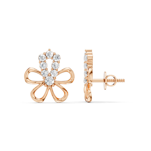 Floral Silhouette Studs
