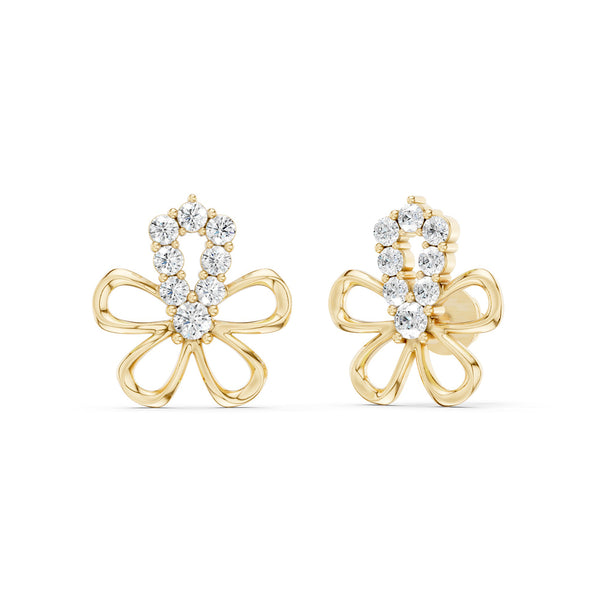 Floral Silhouette Studs